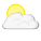 Partly cloudy.  For the period: 02:00–08:00