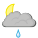 Light rain showers.  For the period: 20:00–02:00